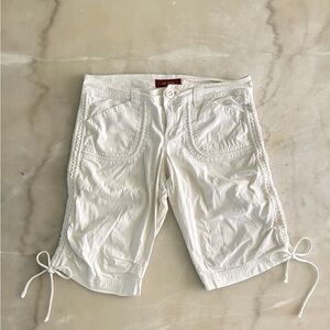 y2k shorts/ capris with cute drawstrings